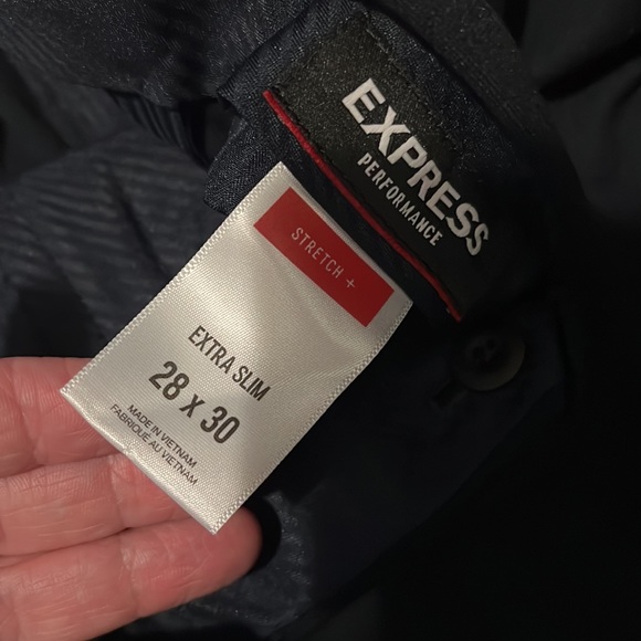 Mens Express Dress Pants 28x30 extra slim - Picture 3 of 6
